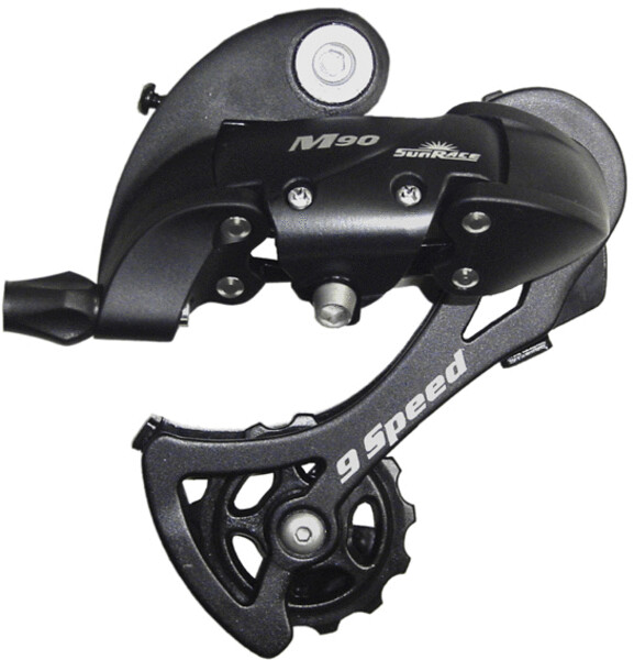 Dérailleur arr. Sunrace RDM91-9vit. - Noir