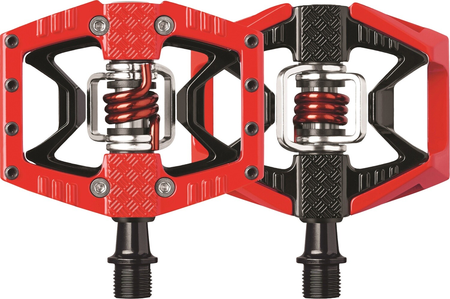Pedales Crank Brothers Double shot 3 - Noir et rouge