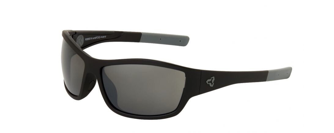 Lunettes Ryders Bowery - Noir mat et gris metallique ( Lentilles antiBuee gris / reflet argent ) Lunettes Ryders Bowery - Noir mat et gris metallique ( Lentilles antiBuee gris / reflet argent )