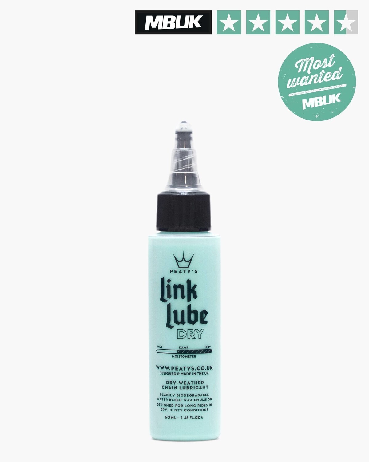 Lubrifiant Peaty's Link lube Dry - 60ml