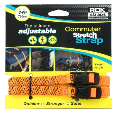 Courroies d'attache Rokstrap Commuter Strap 28" - Vert reflechissant