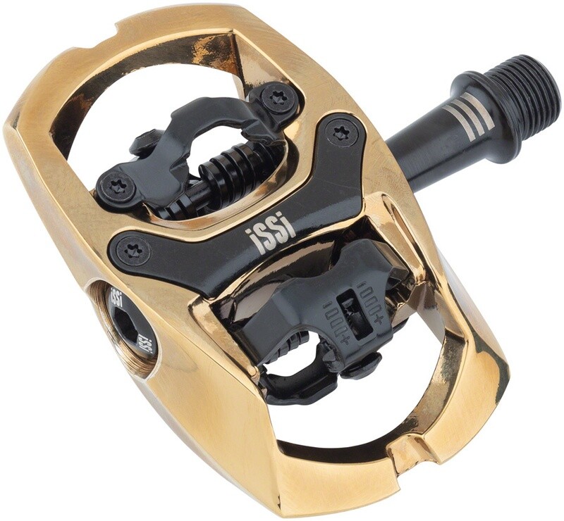Pedales iSSi Trail III - Double face ( platforme / automatique ) - Or ( Bullion gold )
