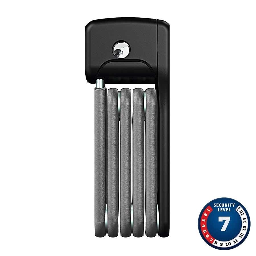Cadenas pliable Abus Bordo uGrip Lite Mini 6055 a cle - Noir