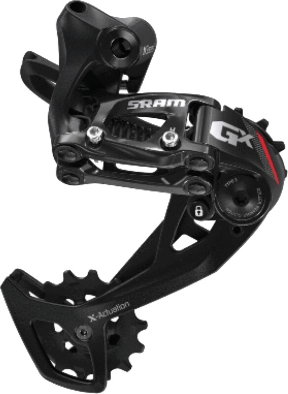 Der. arr. SRAM GX 11 vit - cage longue ( pour montage 2 x 11)  - Noir