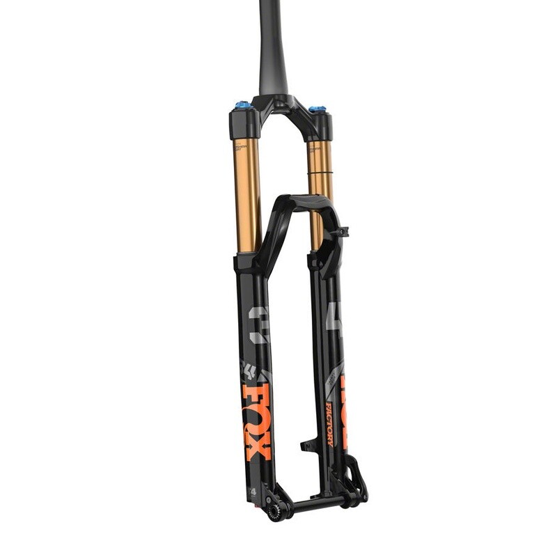 Fourche a suspension Fox 34 Factory Kashima 27.5", 140mm, 15 x 110 mm - Orange/Noir