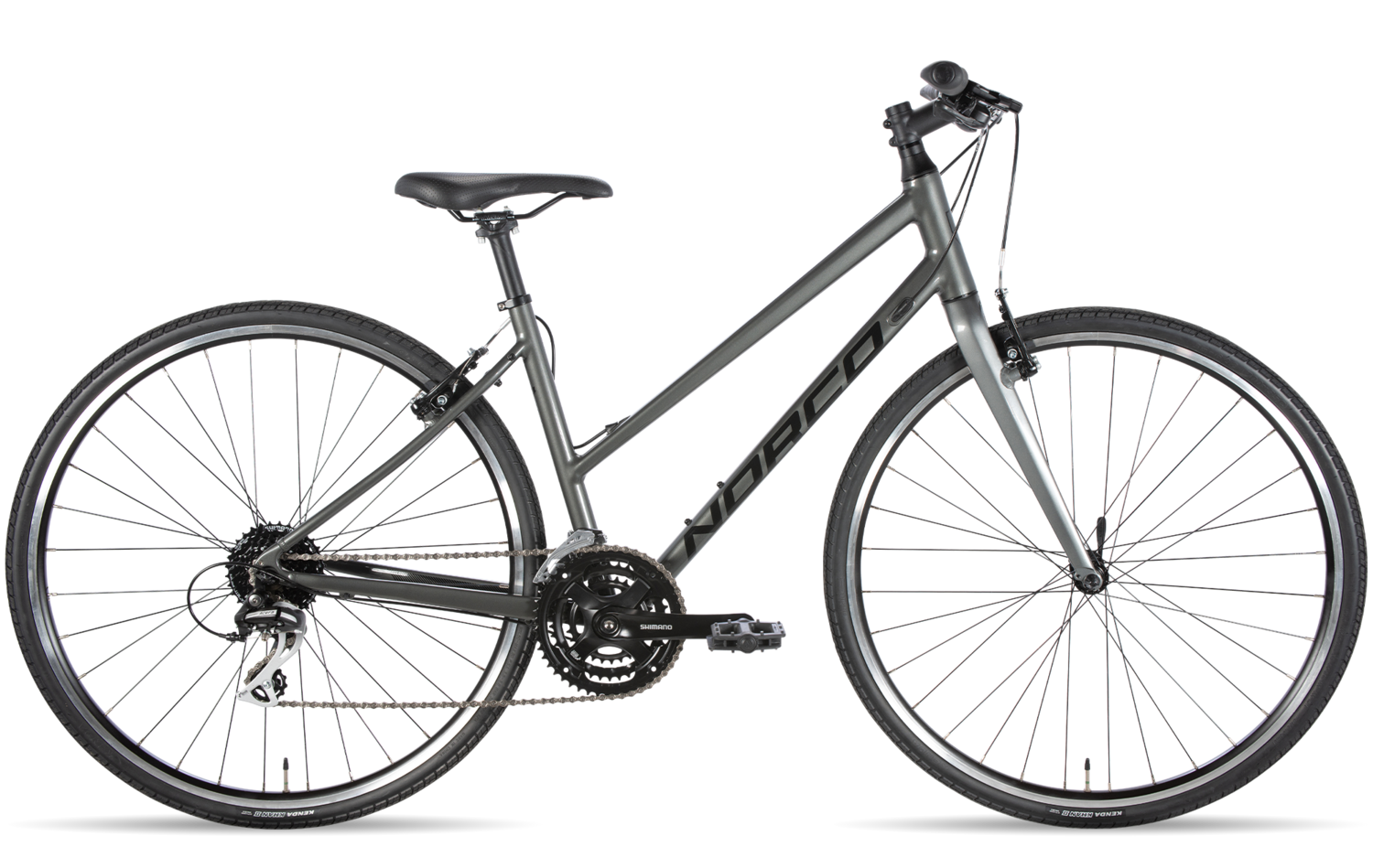 2020 - 2022 Norco VFR 1, Size: Small, Color: Step-thru - Gris fonce -