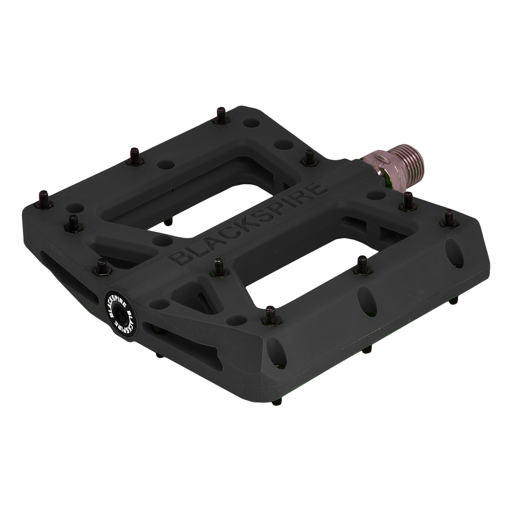 Pedales plateforme en composite Blackspire Nylotrax - Pedales plateforme en composite Blackspire Nylotrax -, Color: Noir