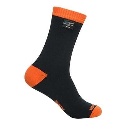 Bas impermeable DexShell Thermlite en laine merino -, Color: Noir et orange, Size: Small