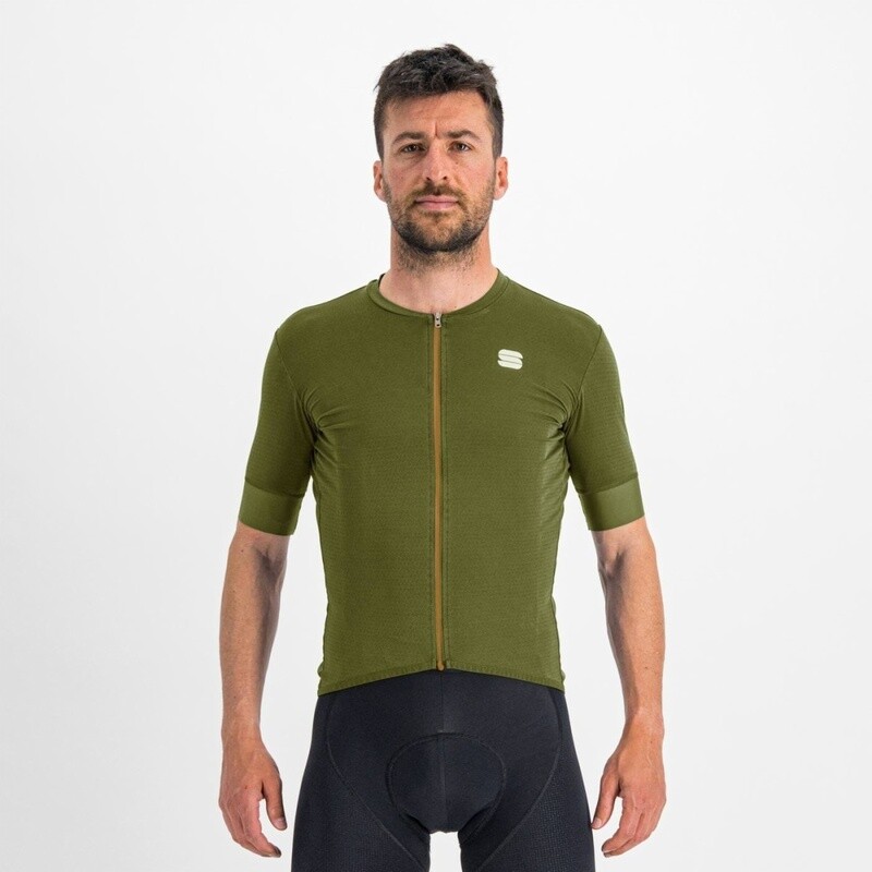 Maillot Sportful Monocrom pour homme -, Taille: Small -, Couleur: Vert (Bottle Green)