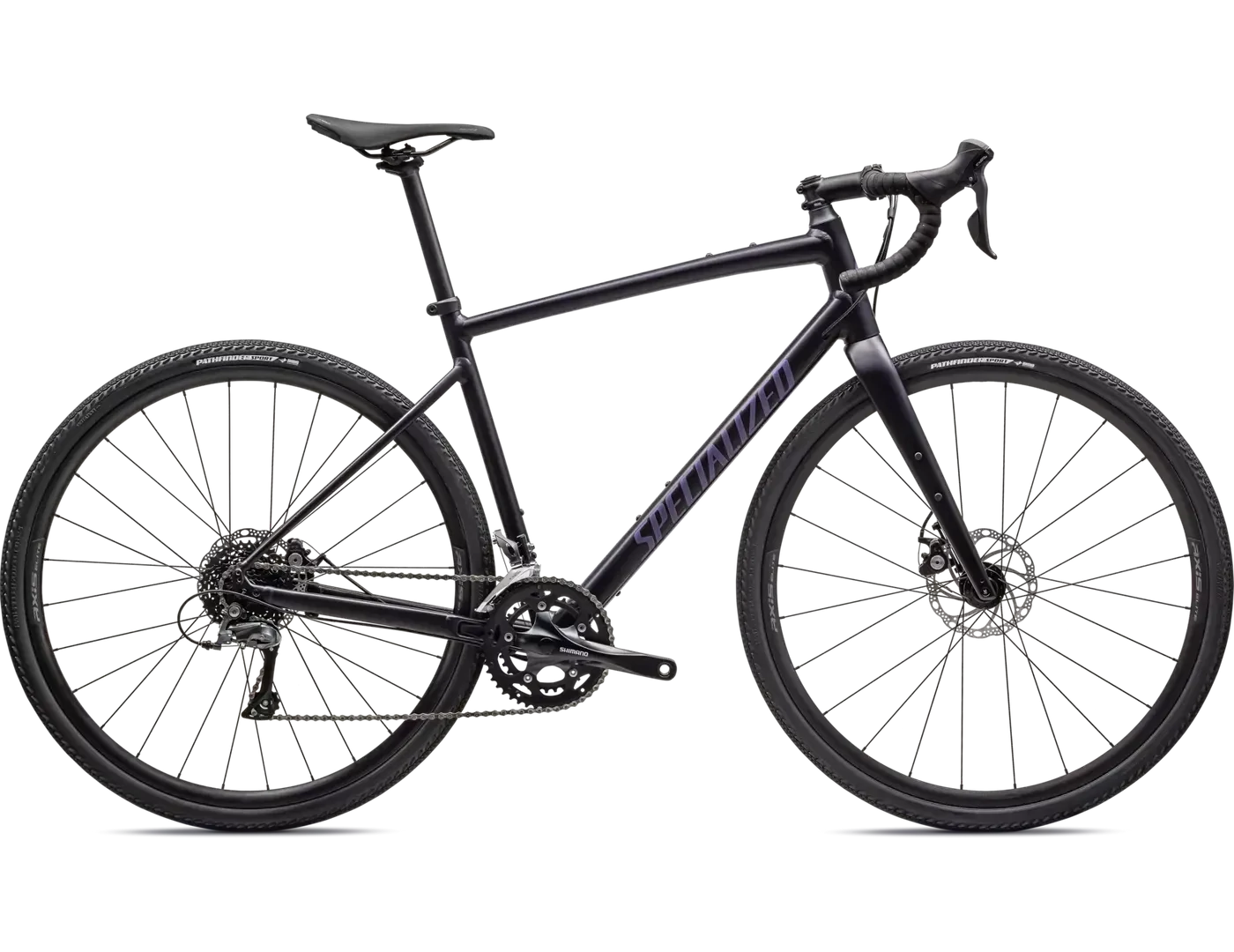 2024 Specialized Diverge E5 2024 Specialized Diverge E5, Taille: 44cm -, Couleur: Noir (Satin Midnight Shadow/Violet Pearl)