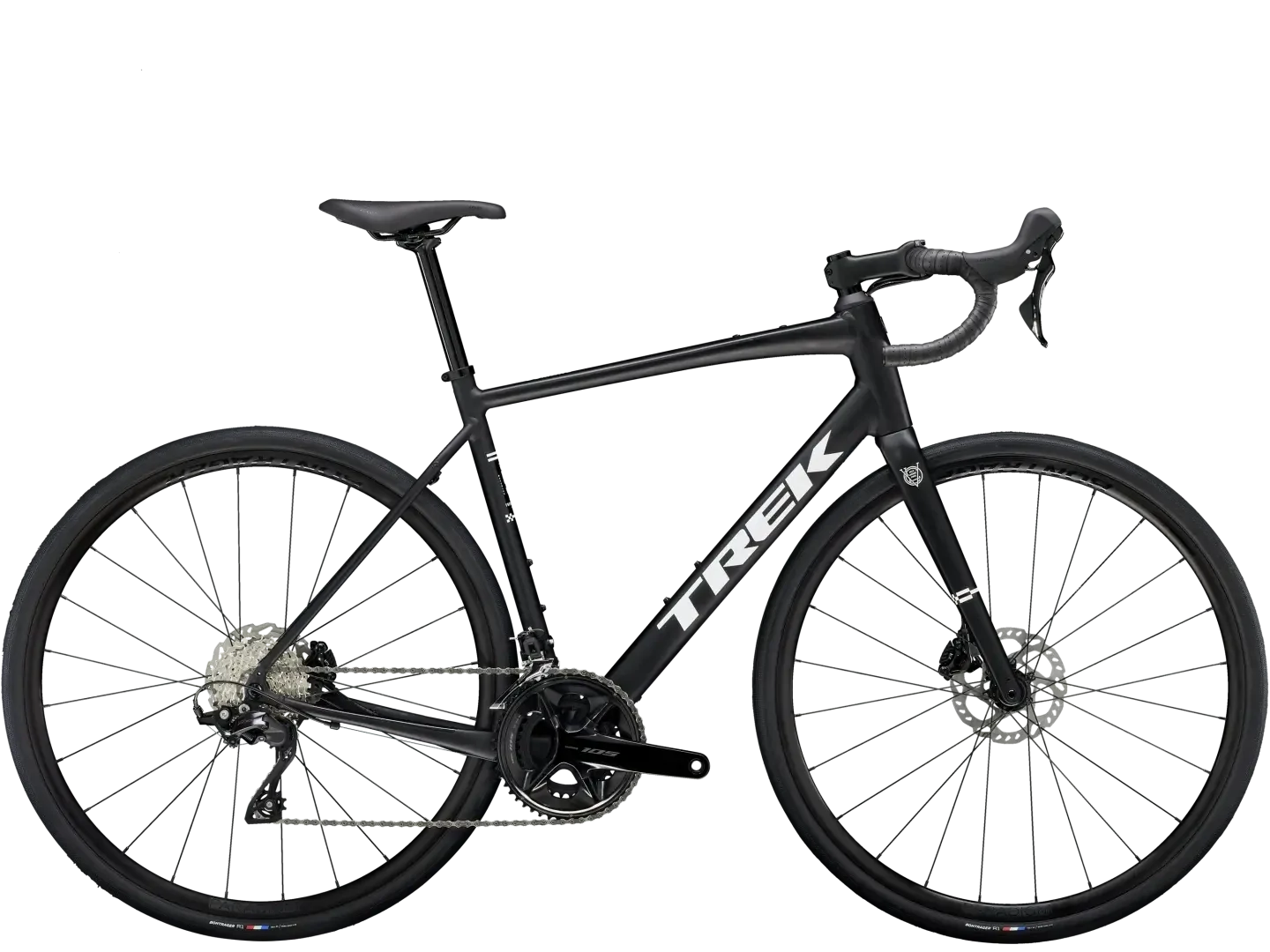 2024 Trek Domane AL 5 Gen 4 -, Taille: 49cm -, Couleur: Noir (Matte Trek Black)
