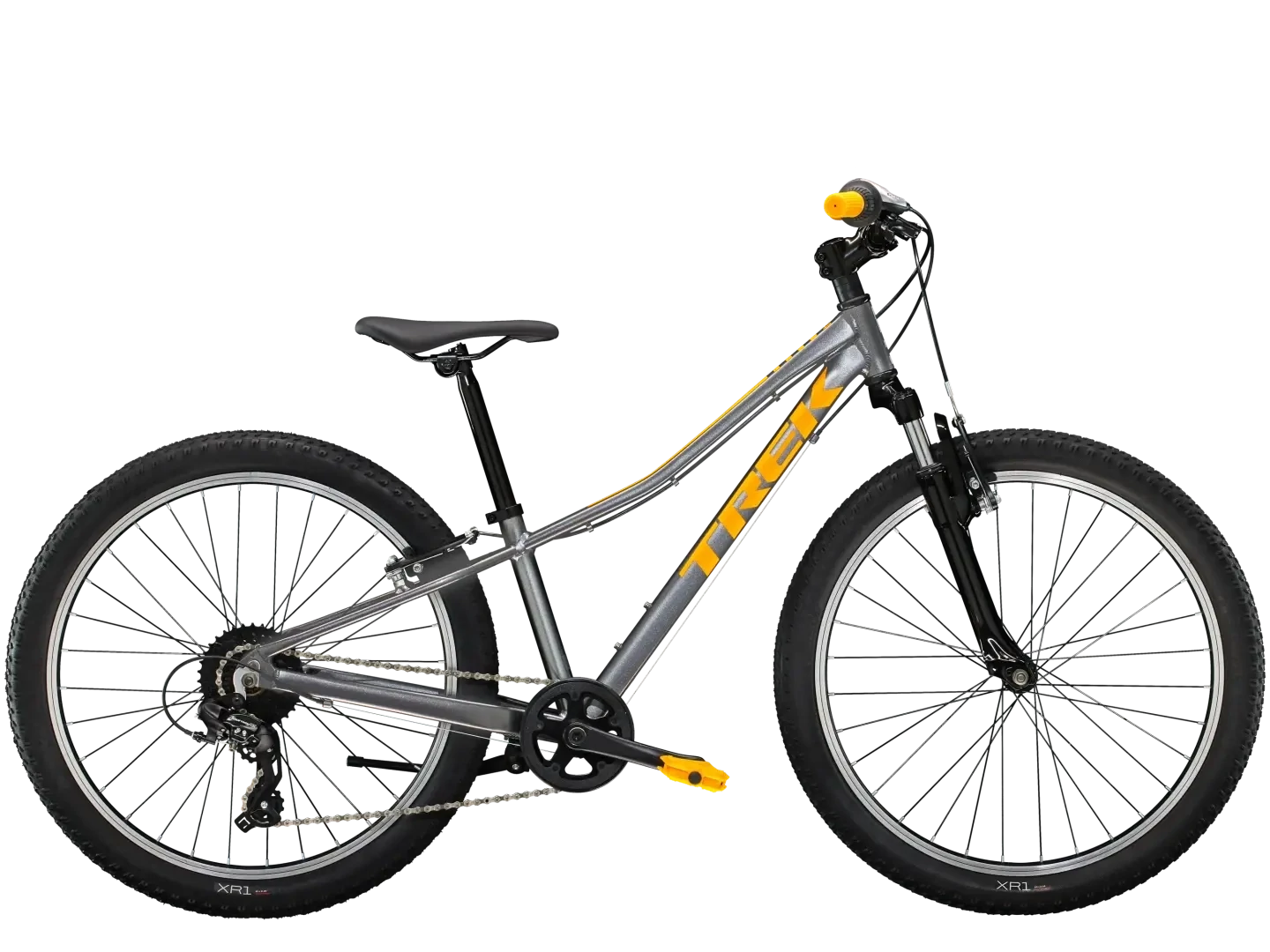 2024 Trek Precaliber 24 suspension 8 vit, Color: Gris (Anthracite)