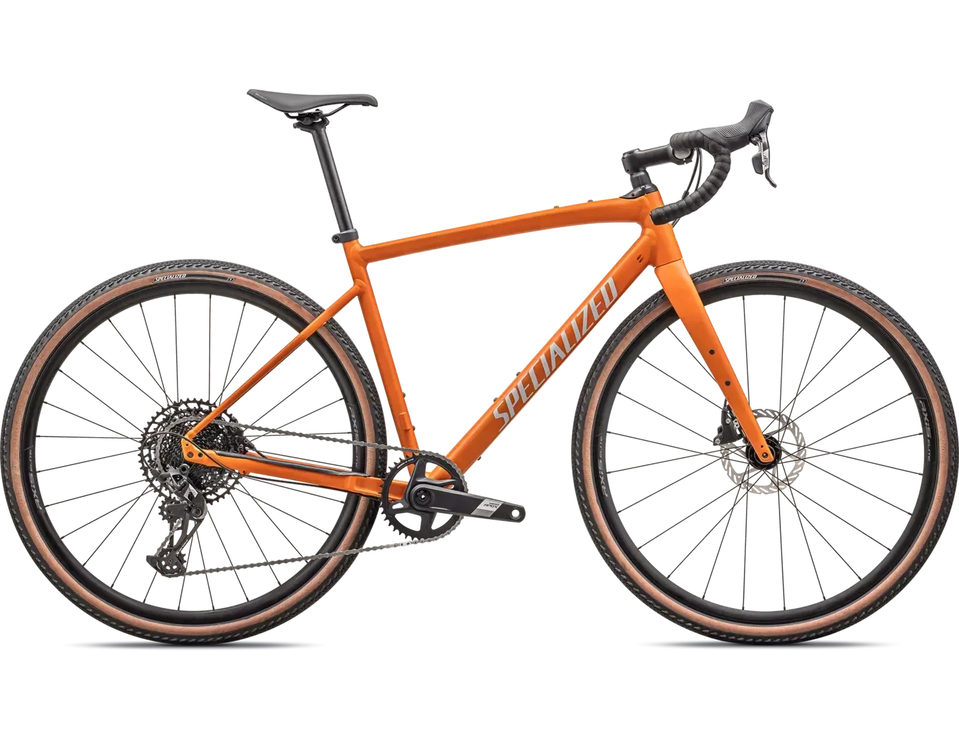 2024 Specialized Diverge Comp E5 -, Couleur: Orange (Satin AmberGlow/Dove Grey), Taille: 56cm -