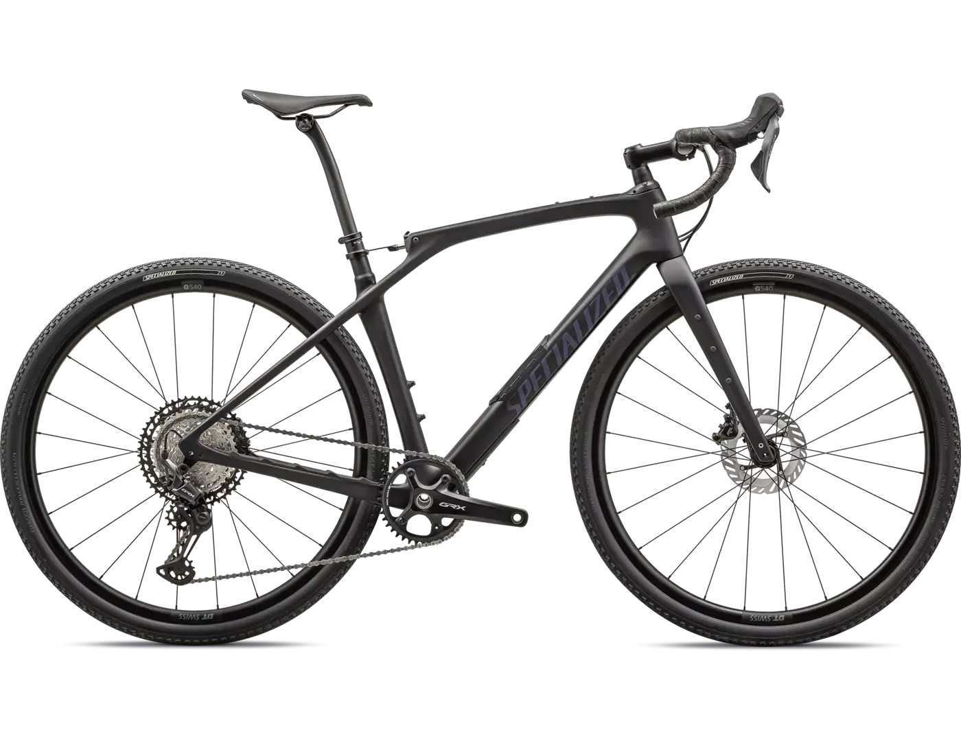 2024 Specialized Diverge STR Comp -, Taille: 58cm -, Couleur: Noir (Satin Metallic Midnight Shadow/Violet Ghost Pearl)