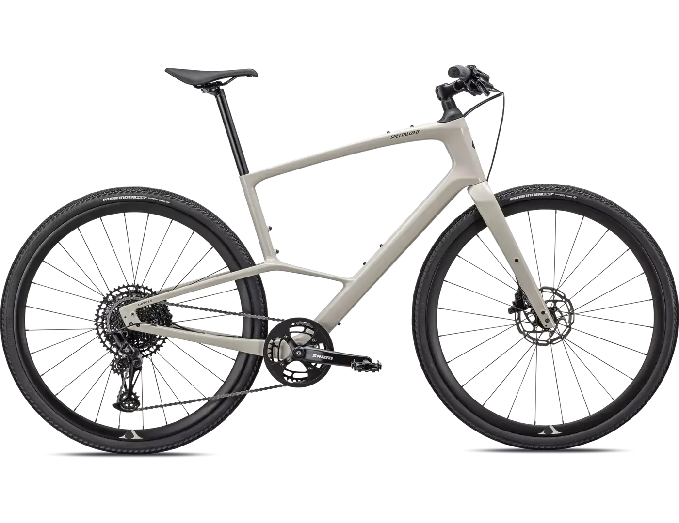 2022-2024 Specialized Sirrus X 5.0 -, Taille: XSmall -, Couleur: Blanc ( Gloss white mountains )