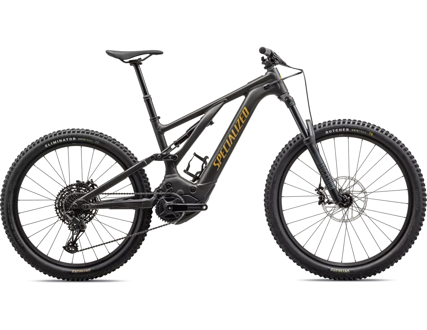 2023-2024 Specialized Turbo Levo Alu 2023-2024 Specialized Turbo Levo Alu, Taille: Taille 1 -, Couleur: Noir et Or (Satin Dark Moss Green/Harvest Gold)
