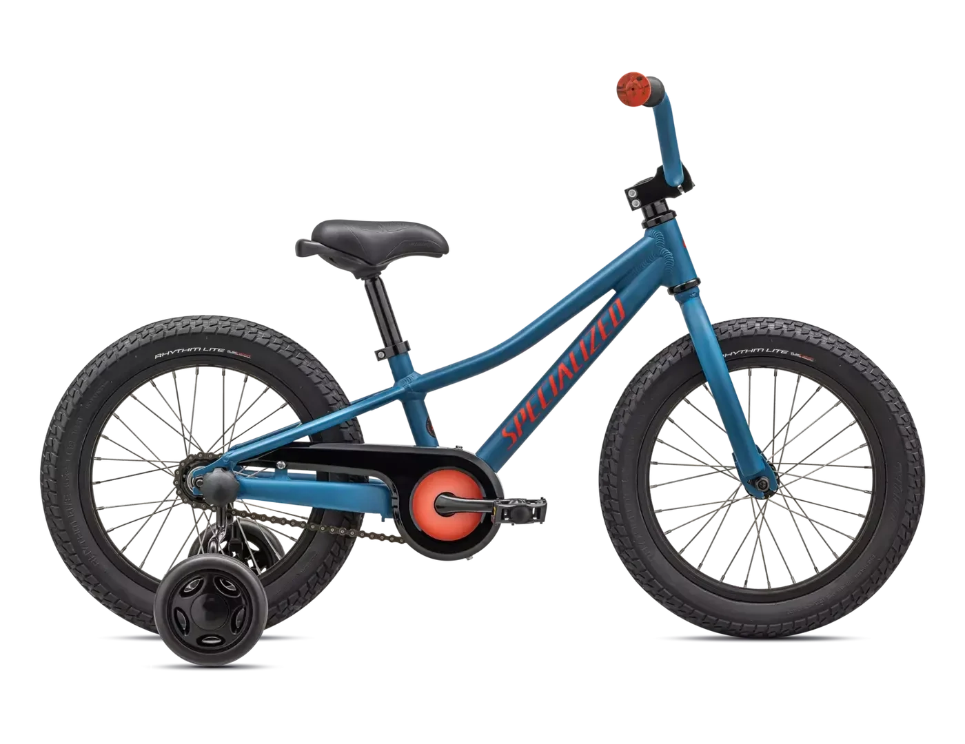 2024-2026 Specialized Riprock Coaster 16 - , Color: Bleu (Satin Mystic Blue/Fiery Red)