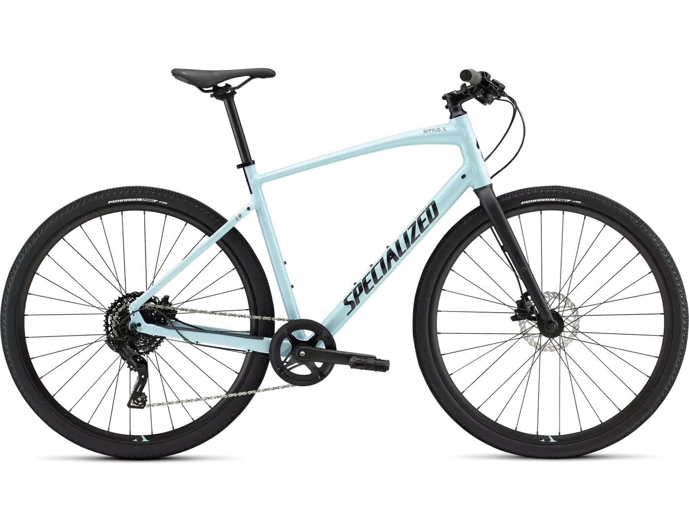 2022-2024 Specialized Sirrus X 2.0 -, Taille: XXSmall -, Couleur: Bleu (Gloss arctic blue )