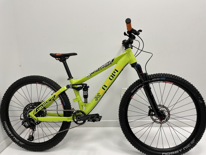 2021 Dabomb Revolution 26po - Montage maison (Reba, Magura mt30, Box Prime 9 ) - Jaune Neon - 13.5po