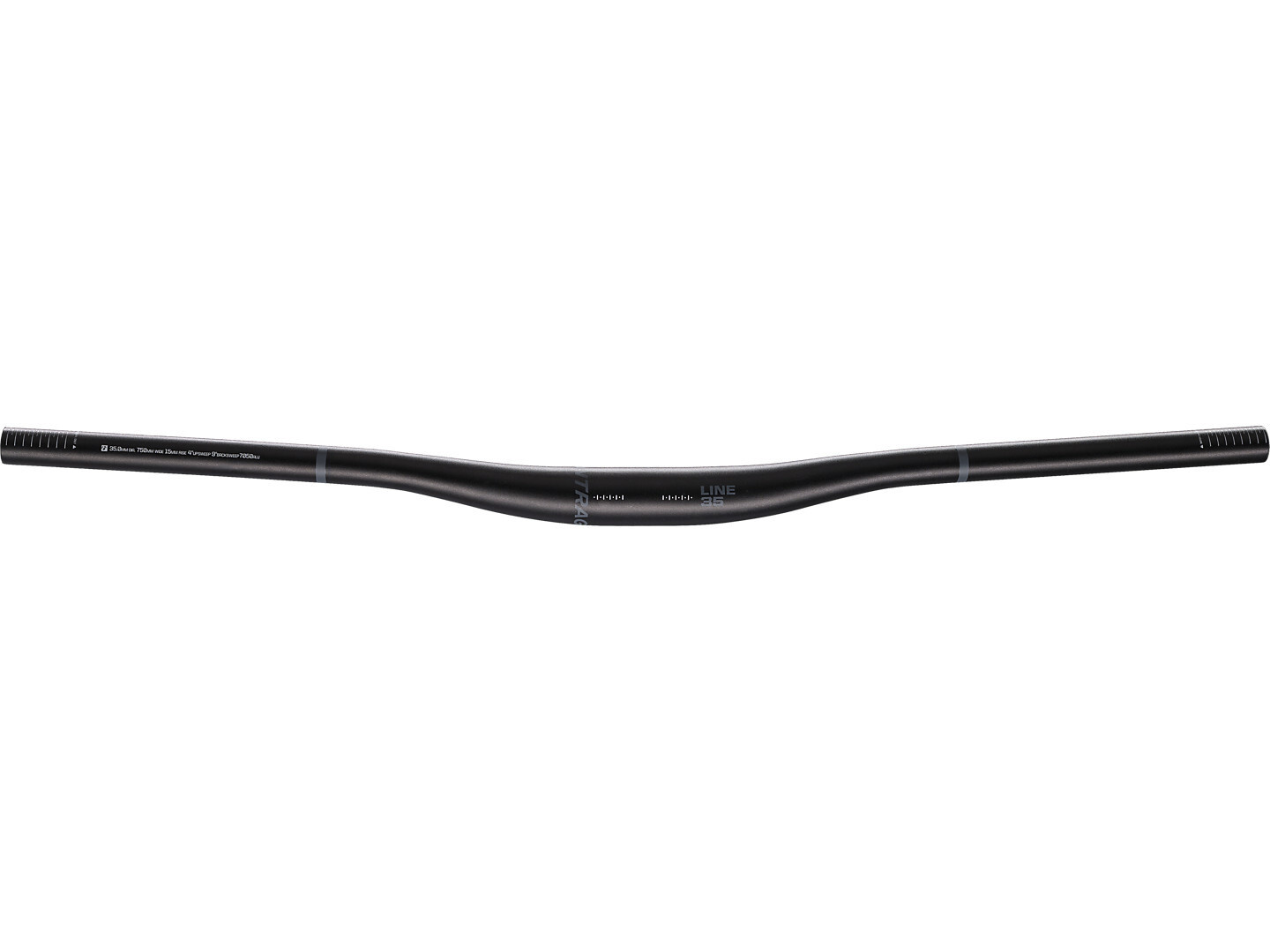 Guidon Bontrager Line alu 820 mm Rise 15mm Collet 35mm - Noir
