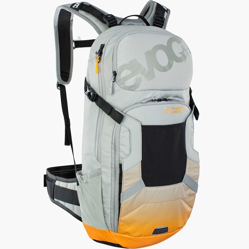 Sac a dos avec protection Evoc FR Enduro E-Ride 16L - Pierre / Orange vif - M / L