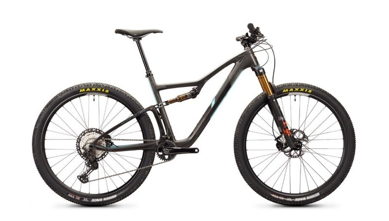 2022 Ibis Exie 1 ( Fox 34 SC Fit 4 / Fox DPS / XT ) - Gris / Bleu ( Bug Zapper Blue ) - Small