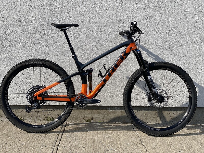 Demo 2022 Trek Fuel EX Gen 5 Montage maison - Gris et orange - GX Eagle / Fox 34 / G2 RSC / Large - 29"