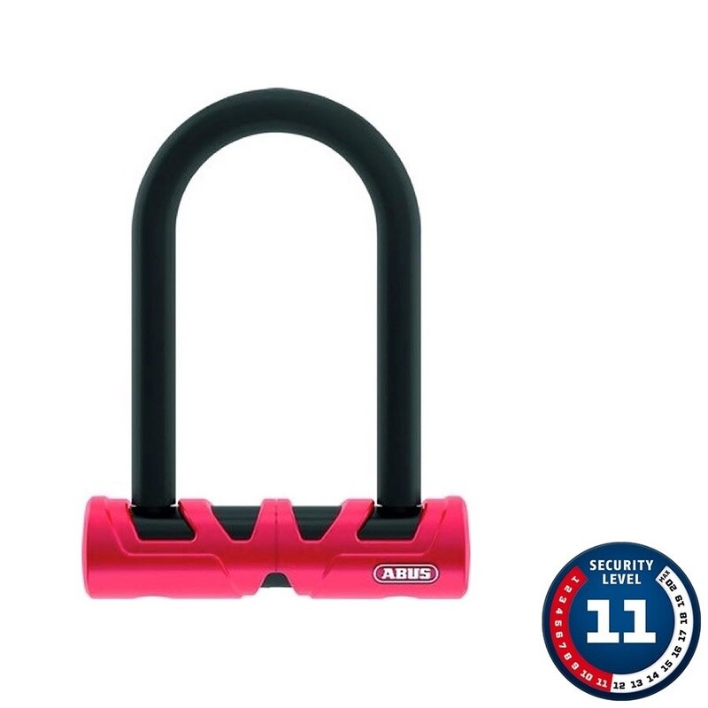 Cadenas en U Abus Ultimate 420 Mini, 140mmx80mm - Rouge