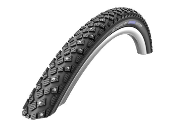 Pneu Schwalbe Marathon Winter Plus HS396, 700 x 35c (35-622), 240 crampons metaliques, SmartGuard