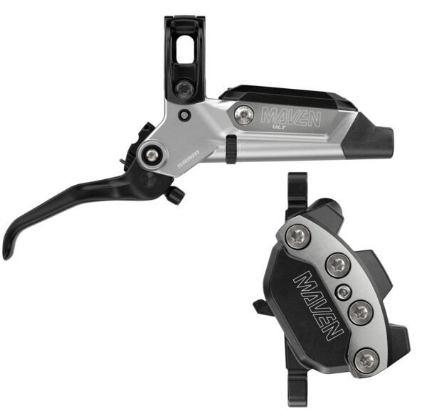 Frein a disque Sram Maven Ultimate Stealth, droite / arr. - Noir/clair anodisé Frein a disque Sram Maven Ultimate Stealth, droite / arr. - Noir/clair anodisé