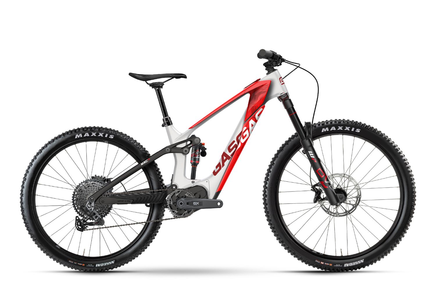 2024 Gasgas MXC 5 29po / 27.5po 12 vit. GX AXS -, Color: Blanc / rouge -, Size: M/L ( 44cm)