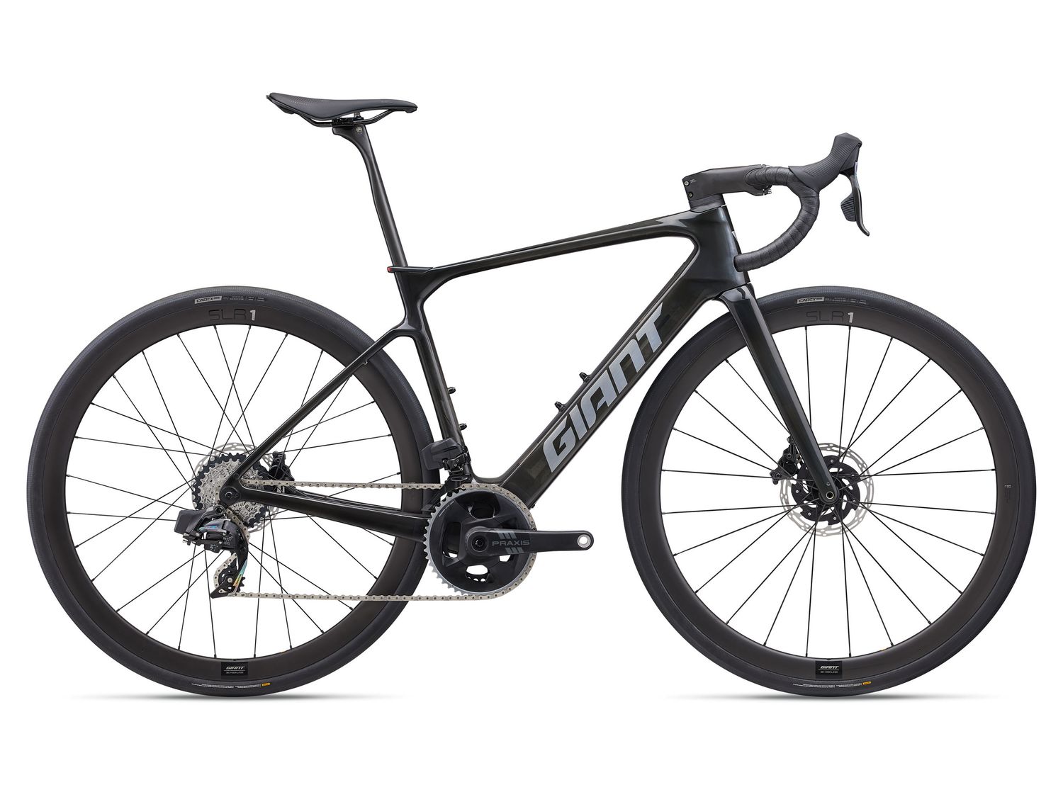 2025 Giant Defy Advanced E+ Elite 1 -, Taille: Medium/Large -, Couleur: Noir (Raw Carbon)