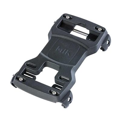 Plaque adaptateur pour porte bagage compatible avec accessoires MIK - Noir