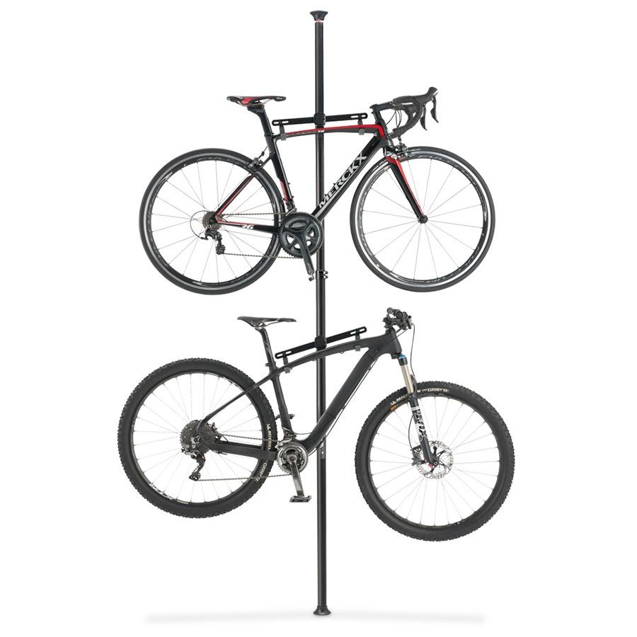 Support a velo type a colonne extensible Minoura Bike Tower 15 - 2 velos