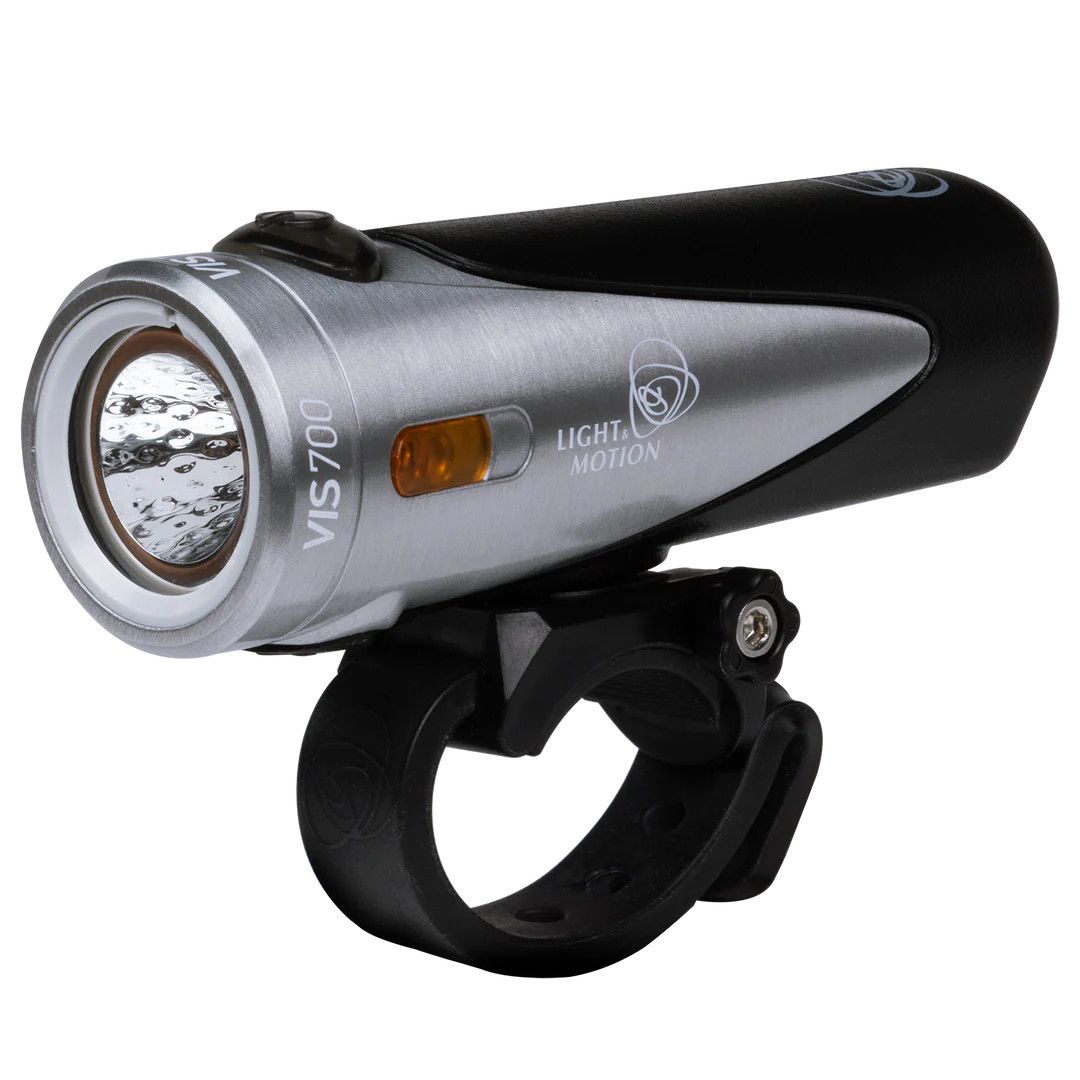 Lumiere avant Light and Motion VIS 700 rechargeable - Argent et noir (Tundra Steel/Black)