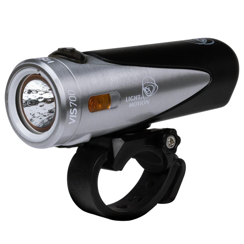 Lumiere avant Light and Motion VIS 700 rechargeable - Argent et noir (Tundra Steel/Black)