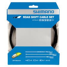Ens. de cable de vit. Shimano route Optislick - Noir Ens. de cable de vit. Shimano route Optislick - Noir