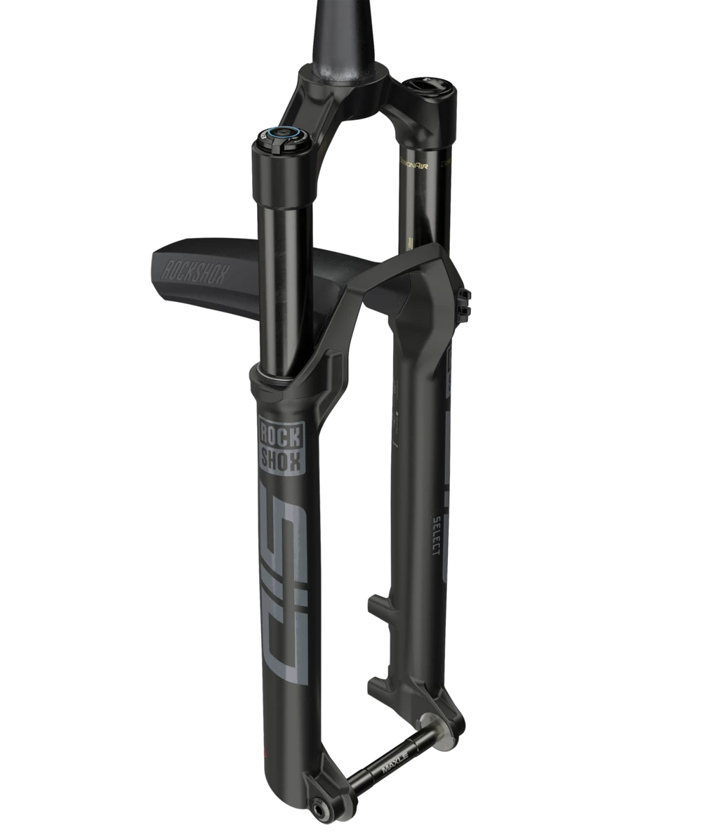 Ens. entretien 200h / 1 an RockShox SID Select 100 Fourche à suspension RockShox SID Select 100mm noire avec un garde boue 00.4318.025.070