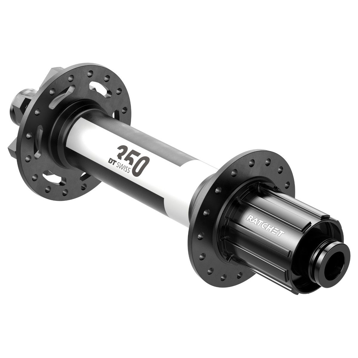 Moyeu arr. DT Swiss 350 CenterLock 12 x 197mm ( Fat bike ) 32 trous - Shimano driver - Noir