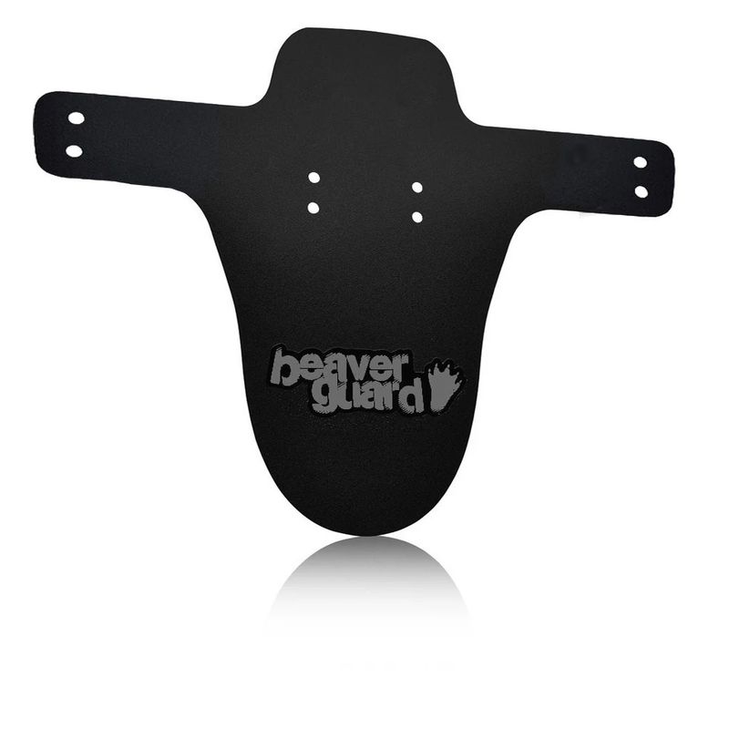Garde boue avant Beaver Guard Mastodon pour Fat Bike - Noir avec logo gris