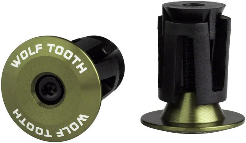 Embouts de guidons Wolf Tooth - Olive - 22.2mm