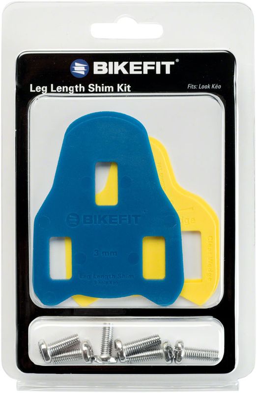 Entretoise Bikefit 3mm pour cales Look Keo (bleu) 1 unité