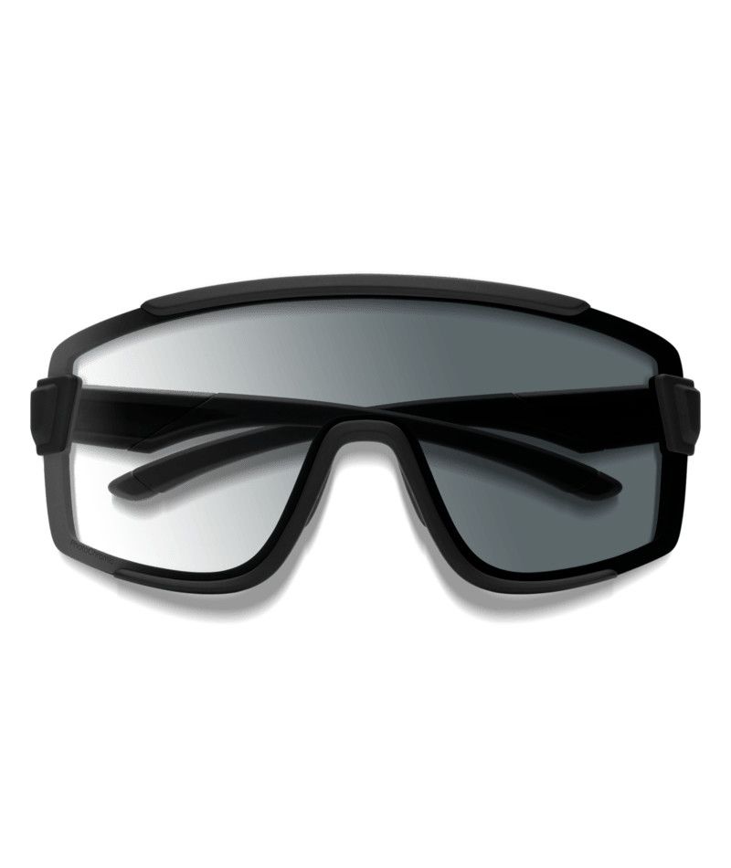 Lunettes Smith Wildcat - Noir mat / ChromaPop Photochromic transparent a gris