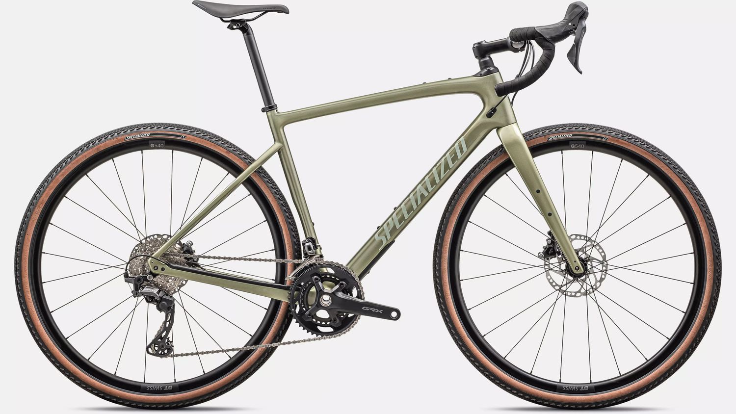 2025 Specialized Diverge Sport Carbon -, Couleur: Vert ( Satin Metallic Spruce ), Taille: 54cm -