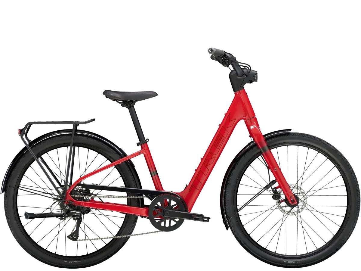 2024 Trek Verve+ 1 Lowstep LT -, Couleur: Rouge (Viper Red), Taille: Medium -