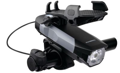 Lumiere avant Ultracycle USB 550 lumen, avec porte telephone - Noir