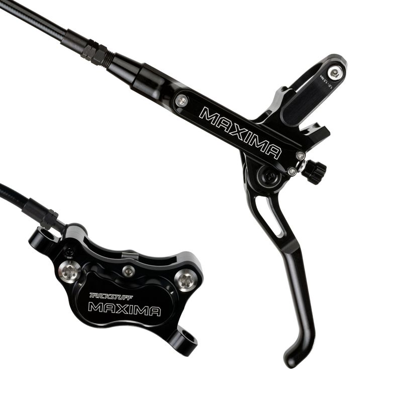 Ens de freins a disque Trickstuff Maxima Kevlar 4 pistons, post mount - Noir