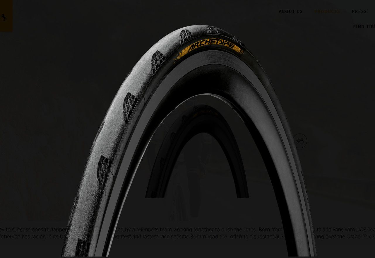 Pneu Continental Archetype Ed. Limitee, 700x30C - Noir