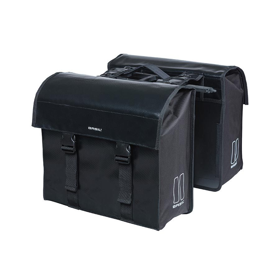 Sacoche Basil, Urban Double MIK, 48-53L - Noir (paire)
