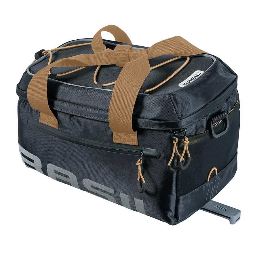 Sac de porte-bagages Basil, Miles MIK, 7L - Noir/ardoise